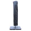 sweeek | Housse pour parasol Hardelot Biscarosse Falgos Shanghai Touquet Cabourg Hélios et Pyla 3x3m - Noire - Avec fermeture éclair et tige de mise en place
