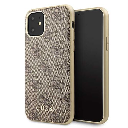 Coque pour Iphone 11 Guess 4G Marron