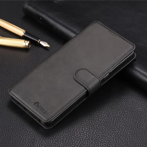 Etui en PU flip avec support noir pour votre Samsung Galaxy Note 8 N950