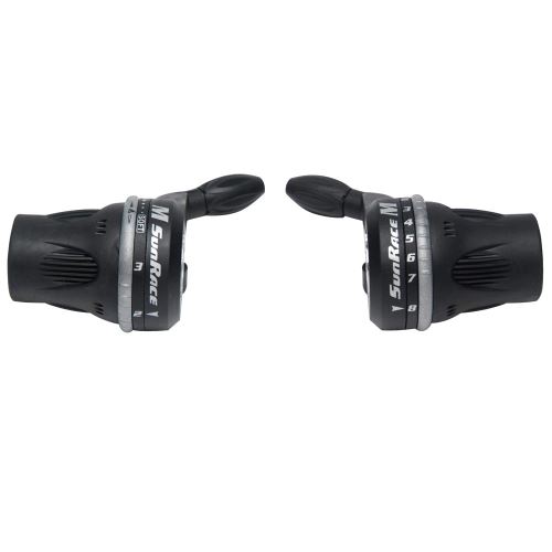 SunRace TSM63L3 3 vitesses LH Twistshift Gearshift Noir
