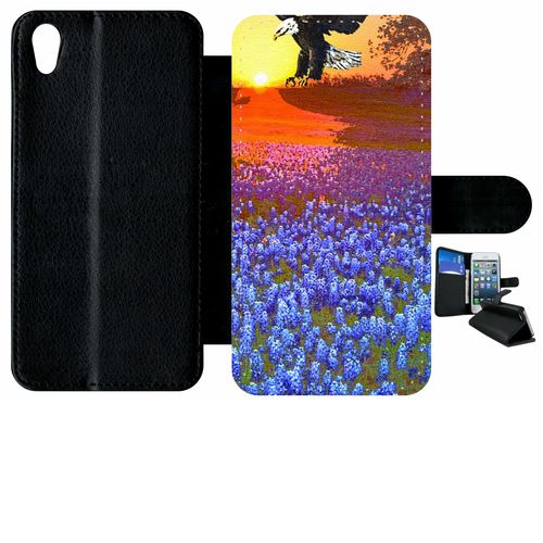 Etui À Rabat Sony Xperia X Champ De Fleurs Aigle