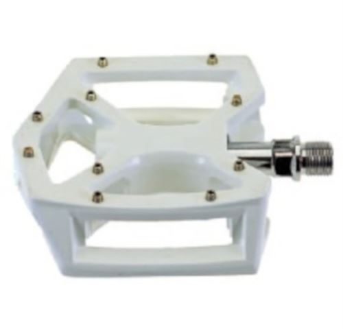 M-Wave Plate-forme Pédale BMX aluminium 9/16 pouces blanc par set