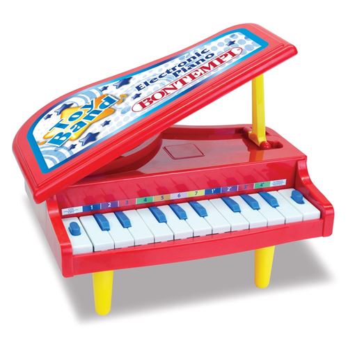 Bontempi piano électronique 11 touches 21,5 cm rouge