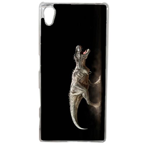 Coque Dinosaure T Rex Black Compatible Sony Xperia Z5 Transparent