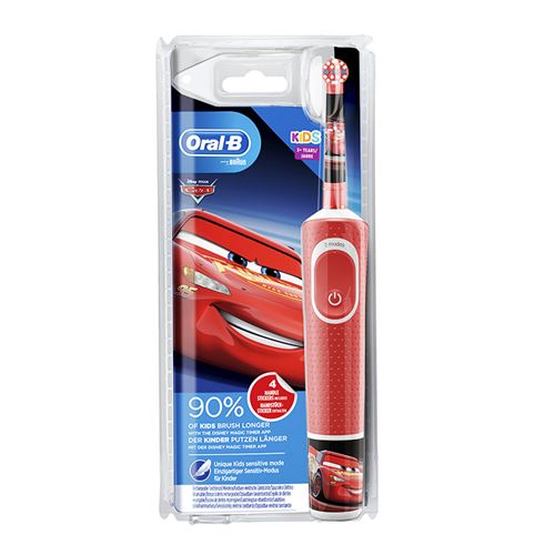 Brosse à dents électrique d’enfant Oral-B Cars à partir 3 ans, 7600 rpm IPX7 ,2 Modes Sonique,223*114*83 mm -Rose/Bleu