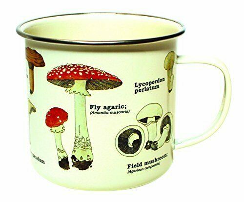 Mug émail aux champignons