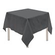 Nappe anti-tâches carrée 180x180 cm ALIX anthracite, par Soleil d'Ocre
