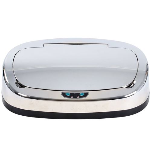 Couvercle de poubelle automatique rectangulaire modèle MAJESTIC Chrome