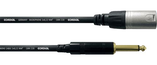 Cordial CCM5MP - Câble audio XLR mâle-Jack mâle mono 5 m