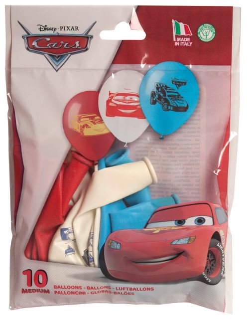 Lot de 10 ballons cars disney pixar