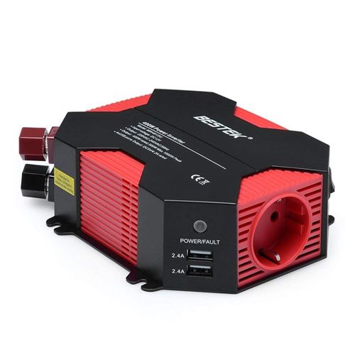 Bloc Onduleur Multiprise Protégé Mixte 250 Volts et USB 5 Volts sur Allume-Cigare 400 Watts