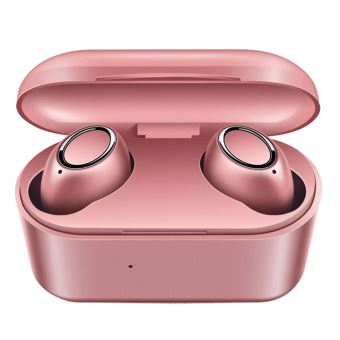 Écouteur Bluetooth Mini Stéréo Intra-auriculaire Sport Sans Fil - Rose - 1