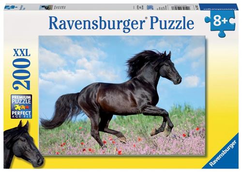 Puzzle 200 Pièces Xxl Ravensburger Etalon Noir