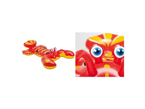 Bouée Homard Géant Intex – Réaliste – à Chevaucher – 213 X 137 Cm – Avec 4 Poignées