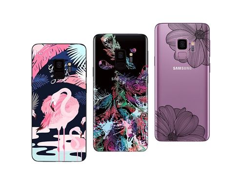 Samsung Galaxy S9 - Pack de 3 Coques souples et solides avec impression de qualité pour Samsung S9
