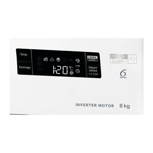 Lave-linge Frontal 8kg Whirlpool 1200tr/min A+++, Whi8003437044366