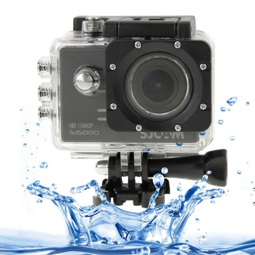 Caméra sport SJCAM SJ5000 Novatek Full HD 1080P écran LCD 2,0 pouces caméra caméras sport avec étui étanche, capteur CMOS 14,0 méga, 30 m imperméable (noir)