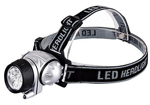 Daffodil LEC005 – Lampe Torche Frontale à DEL– LED avec Bandeau Réglable et Angles Ajustable – Adaptée au Vélo, Camping, Randonné