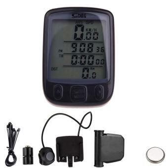 Compteur Vélo Numérique Sunding – LCD étanche – Filé – Odomètre – Piles Incluses