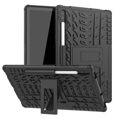 Étui antidérapant dur avec support pour Samsung Galaxy Tab S6 10.5 T860 - Noir