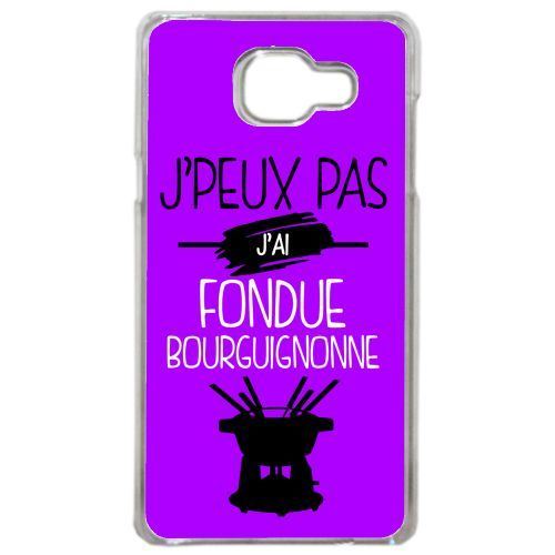 Coque j peux pas j ai fondue bourguignonne 8 compatible samsung galaxy a3 2016 transparent