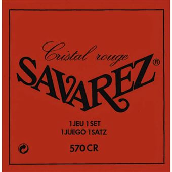 Savarez 570CR Cristal Rouge Tirant normal - Jeu de cordes guitare classique,  Accessoire pour guitare, Top Prix