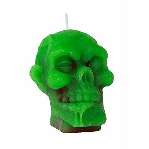 Bougie tête zombie