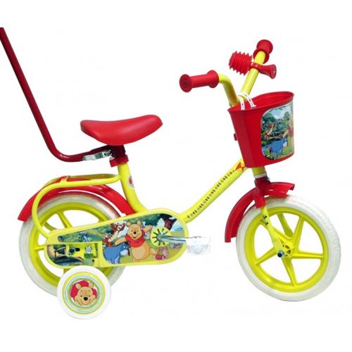 Vélo WINNIE 10 pouces avec canne de guidage