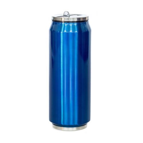 Yoko design canette isotherme 500ml brillante bleu nuit 1381-7674b