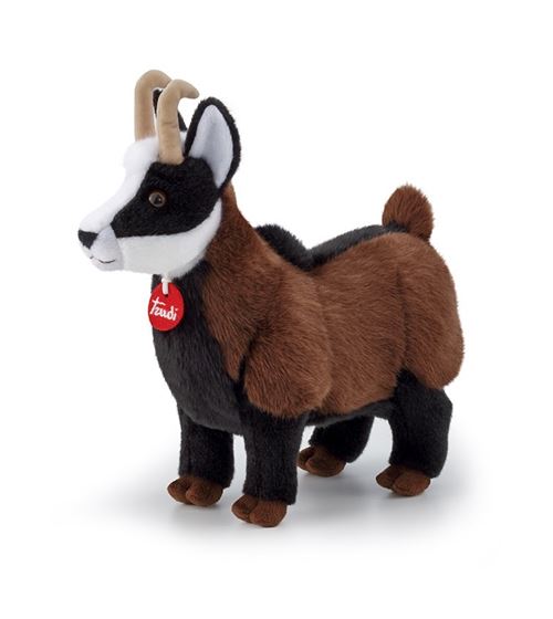Trudi câlin de chèvre gemmes 31 cm noir/brun