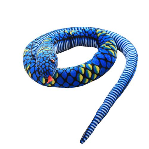 Peluche Python effrayant 287 CM - Bleu