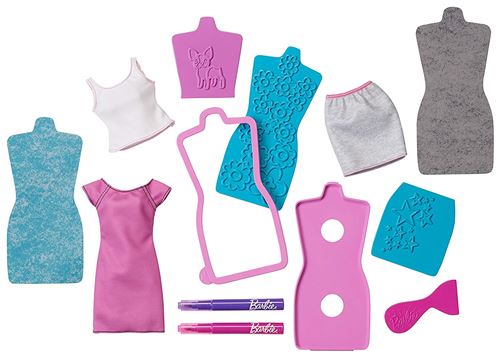 Mattel Barbie DYV67 - Fashion Designs Plates, purple & turquoise
