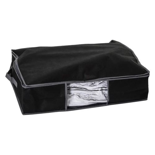 Housse de Rangement Sous Vide Liseret 60cm Noir