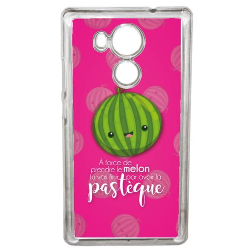 Coque Force De Prendre Le Melon Tu Vas Finir Par Avoir La Pastque Fond Rose Compatible Mate 8 Transparent