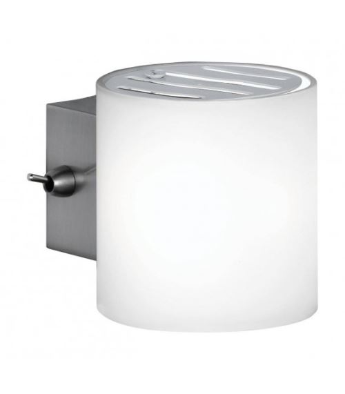 Applique murale AQABA nickel mat 1 ampoule largeur 10 Cm