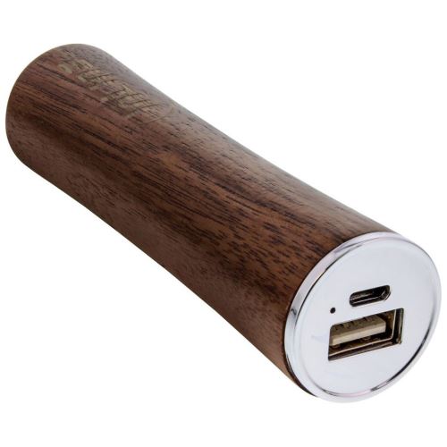 InLine® USB PowerBank 3.000mAh «woodpower» avec écran à LED en bois de noyer véritable