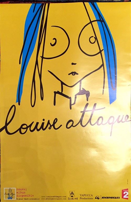 Louise Attaque - 40x60 cm - AFFICHE / POSTER