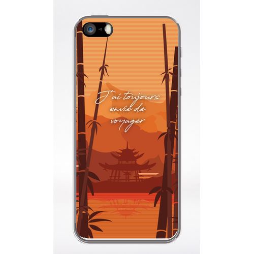 Coque J Ai Toujours Envie De Voyager Compatible Iphone 5 Transparent
