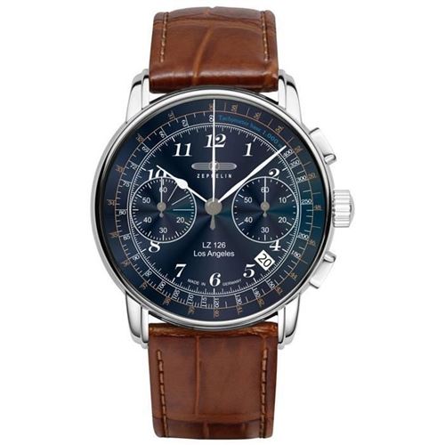 Zeppelin 7614-3, Quartz, 43mm, 5ATM 