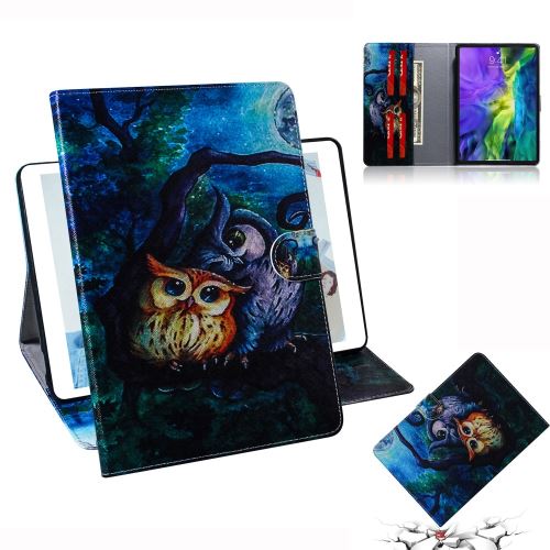Etui en PU + TPU impression de motifs hibou pour votre Apple iPad Pro 11 pouces (2020)/(2018)