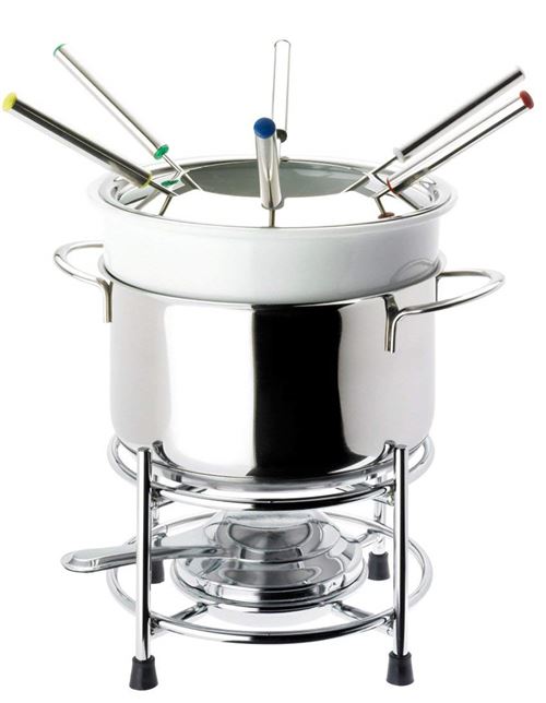 Beka 14300594 Roma Service à fondue 11 pièces en acier inoxydable