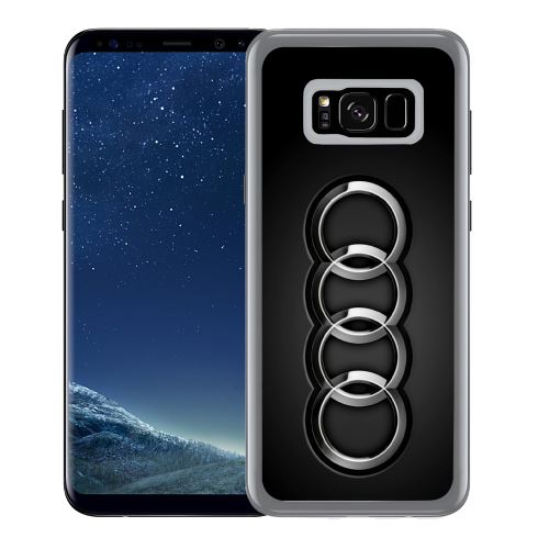 Coque pour Samsung Galaxy S8 audi logo métal