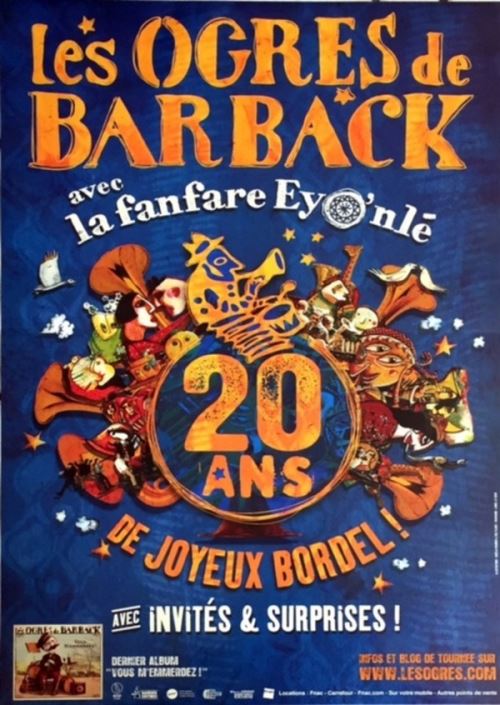 Les Ogres Barback - 40x60 cm - AFFICHE / POSTER