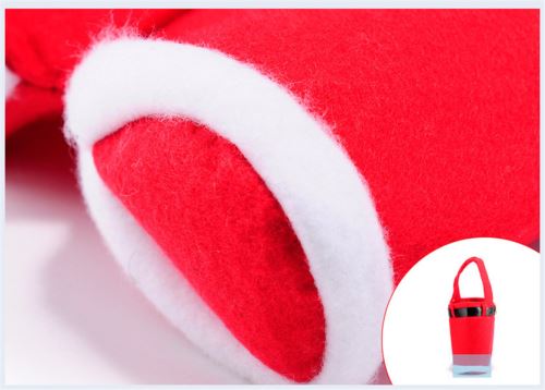 Cadeau de noël sac de noël rouge sac de bonbons de mariage de noël E