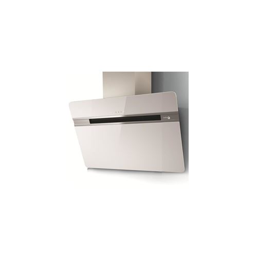 Turboair THUNDER WH/A/60/LX - Hotte - hotte décorative - largeur : 59.8 cm - extraction et recirculation (avec kit de recirculation supplémentaire) - Blanc verre