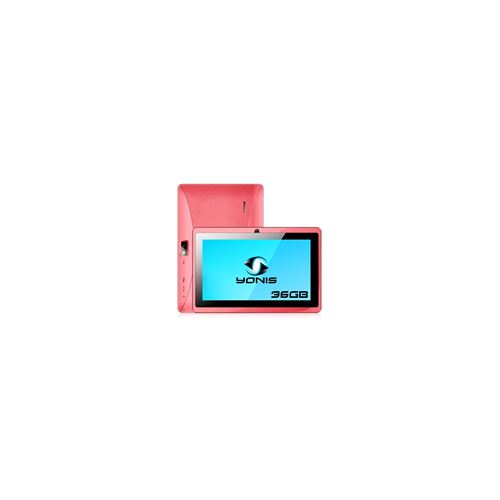 Tablette 7 Pouces Tactile Ips Quadcore Wifi Bluetooth Android Micro SD 36Go Rose - YONIS 
