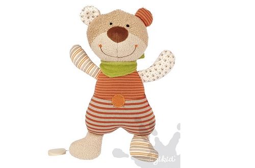 Ours avec boîte à musique organic collection sigikid