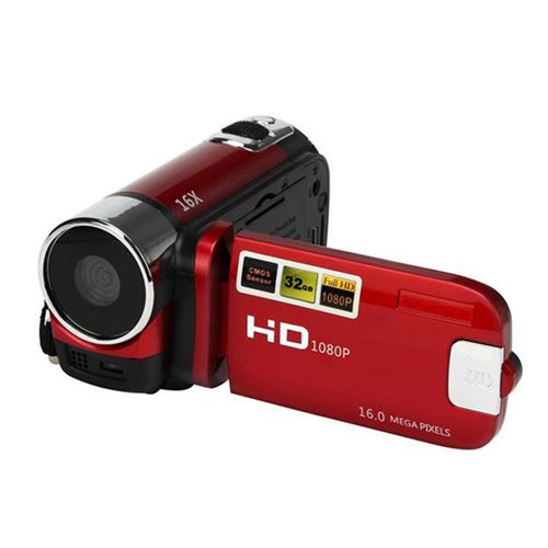Hd 1080P 16M 16X Zoom Numérique Vidéo Caméscope Dv Caméra Rouge Xjpl110