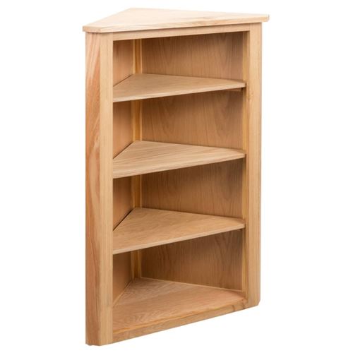 vidaXL Hoekkast 59x36x100 cm massief eikenhout