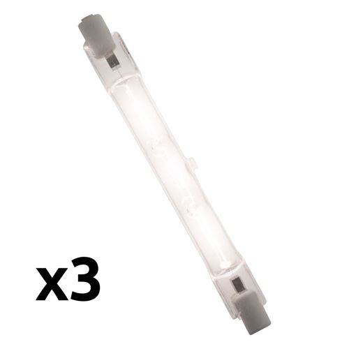 Elexity - Lot de 3 Ampoules Halogène 120W R7S